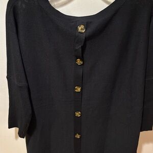 Cable & Gauge Black Sweater, Size M
